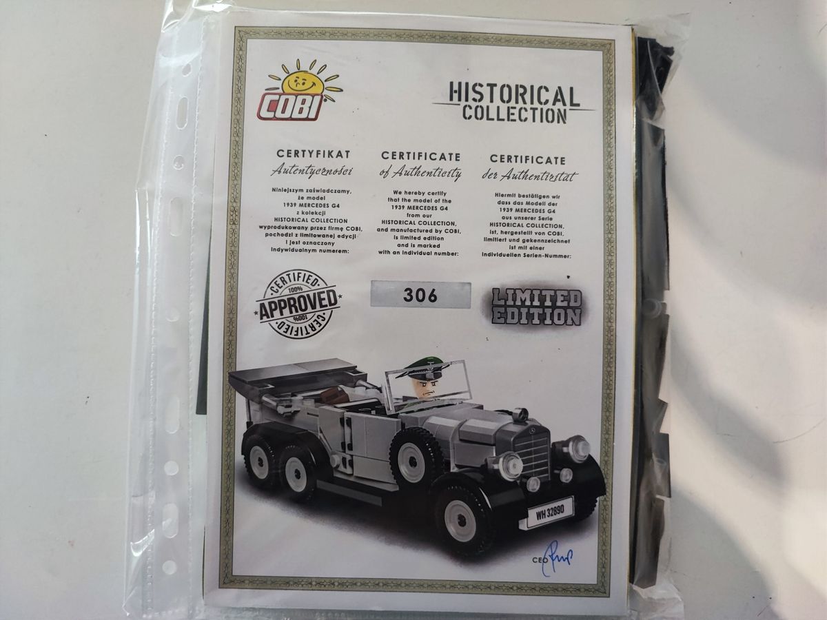Cobi 2270 1939 Merdcedes G4 – Limitied Edition gebraucht