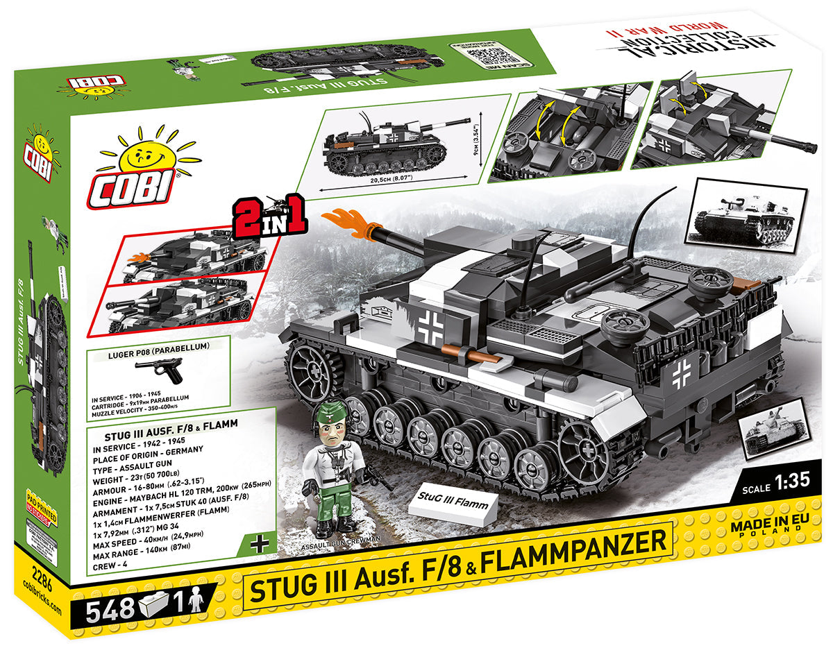 Cobi 2286 Sturmgeschütz III Ausf. F Flammpanzer (2in1)