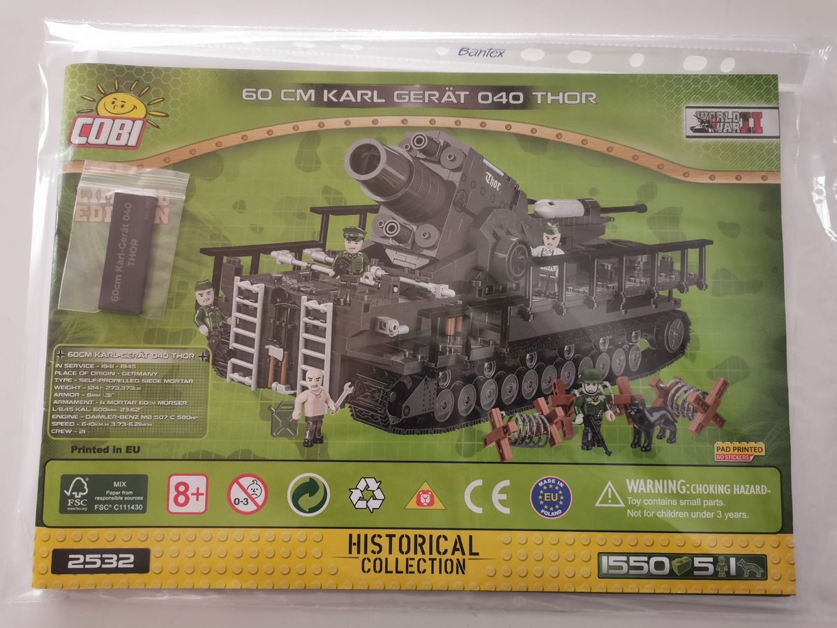 Cobi 2532 60 cm Karl-Gerät 040 Thor Limited Edition (Nr. unter 100!) gebraucht