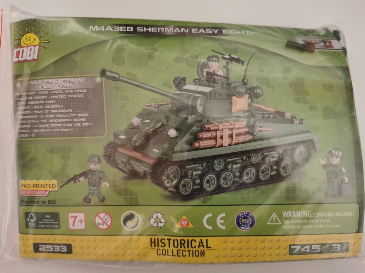Cobi 2533 M4A3E8 Sherman Easy Eight gebraucht