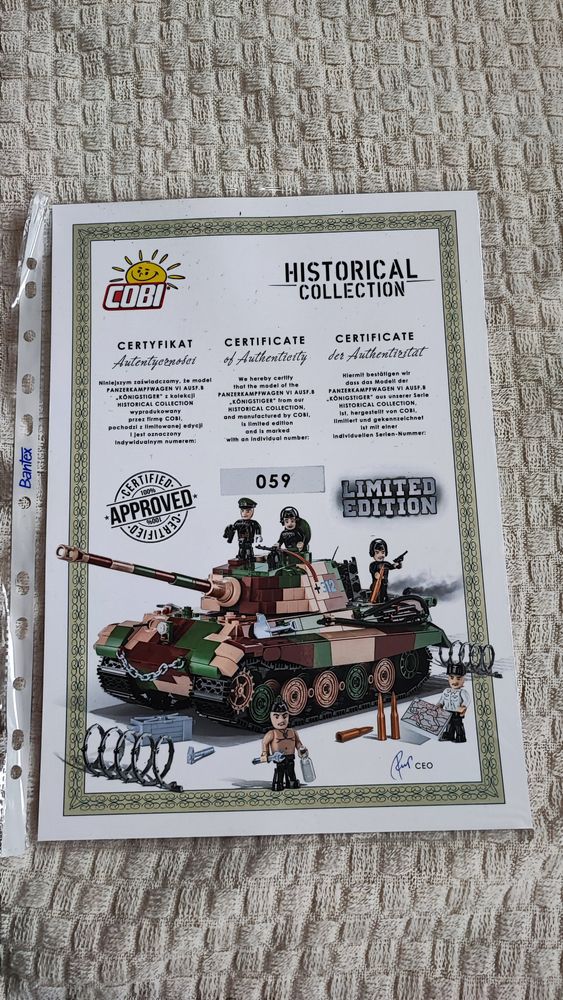 Cobi 2537 PzKpfw VI Tiger Ausf. E - Limited Edition gebraucht