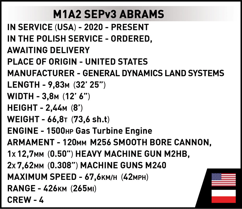 Cobi 2623 M1A2 Abrams SEPv3