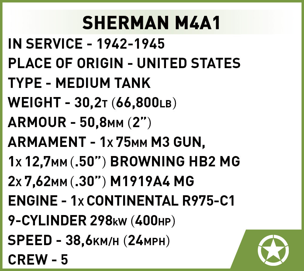 Cobi 2715 Sherman M4A1 (1:48)
