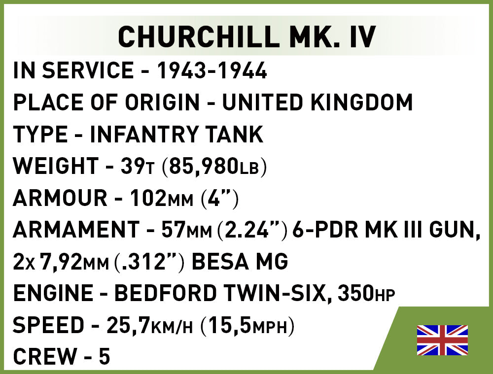 Cobi 2717 Churchill MK.IV (1:48)