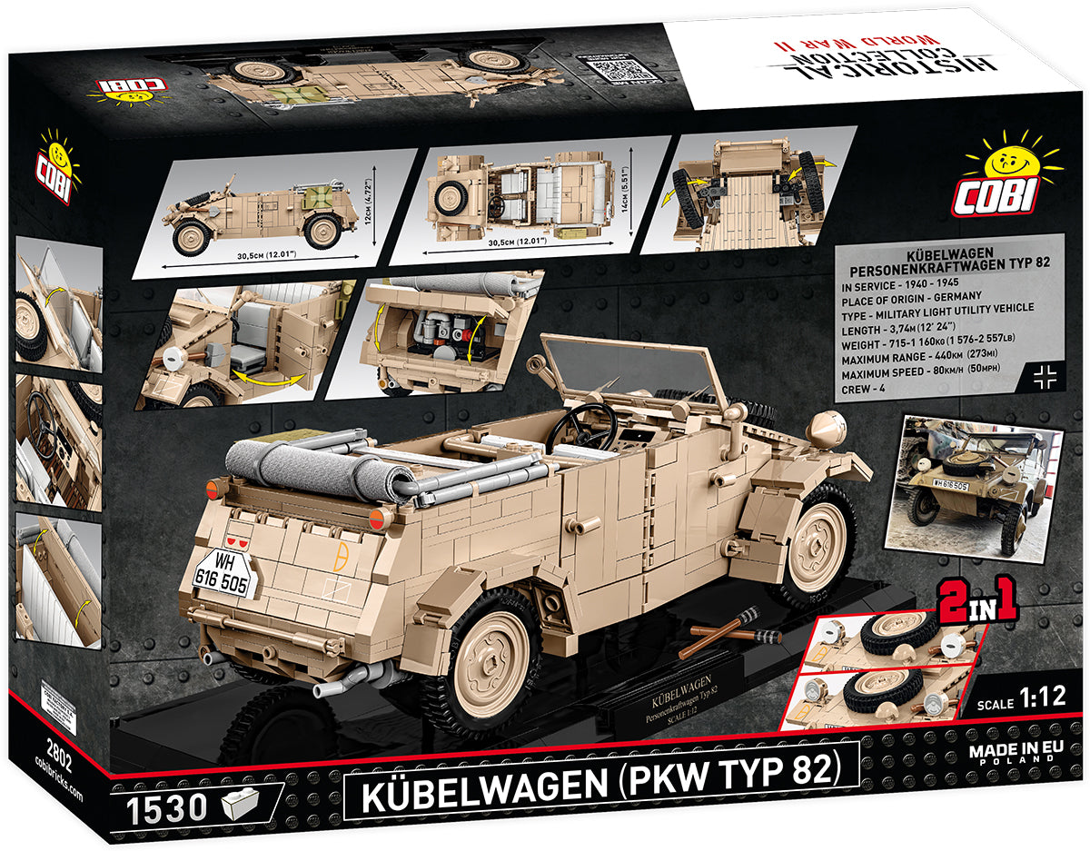 Cobi 2802 Kübelwagen (Personenkraftwagen Typ 82) 1:12 Executive Edition