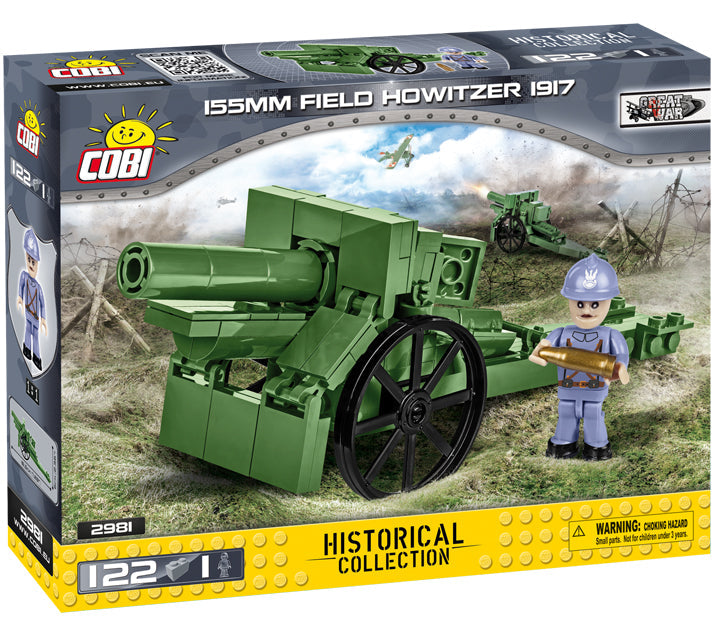 Cobi 2981 155mm Field Howitzer 1917