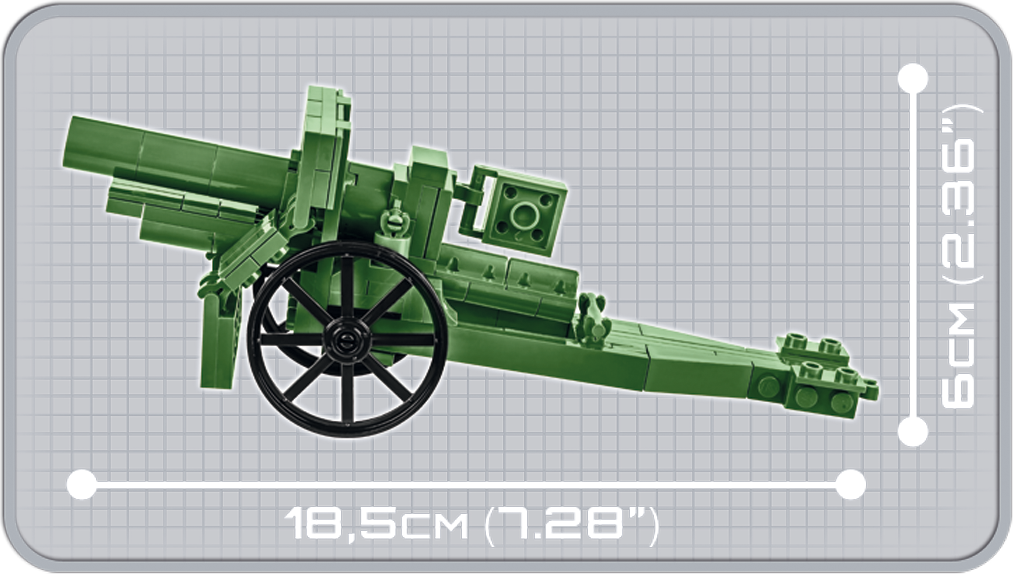 Cobi 2981 155mm Field Howitzer 1917