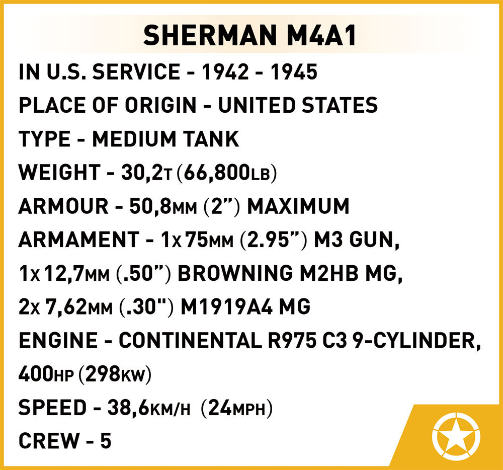 Cobi 3044 Sherman M4A1