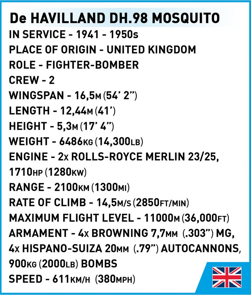 Cobi 5735 De Havilland DH-98 Mosquito
