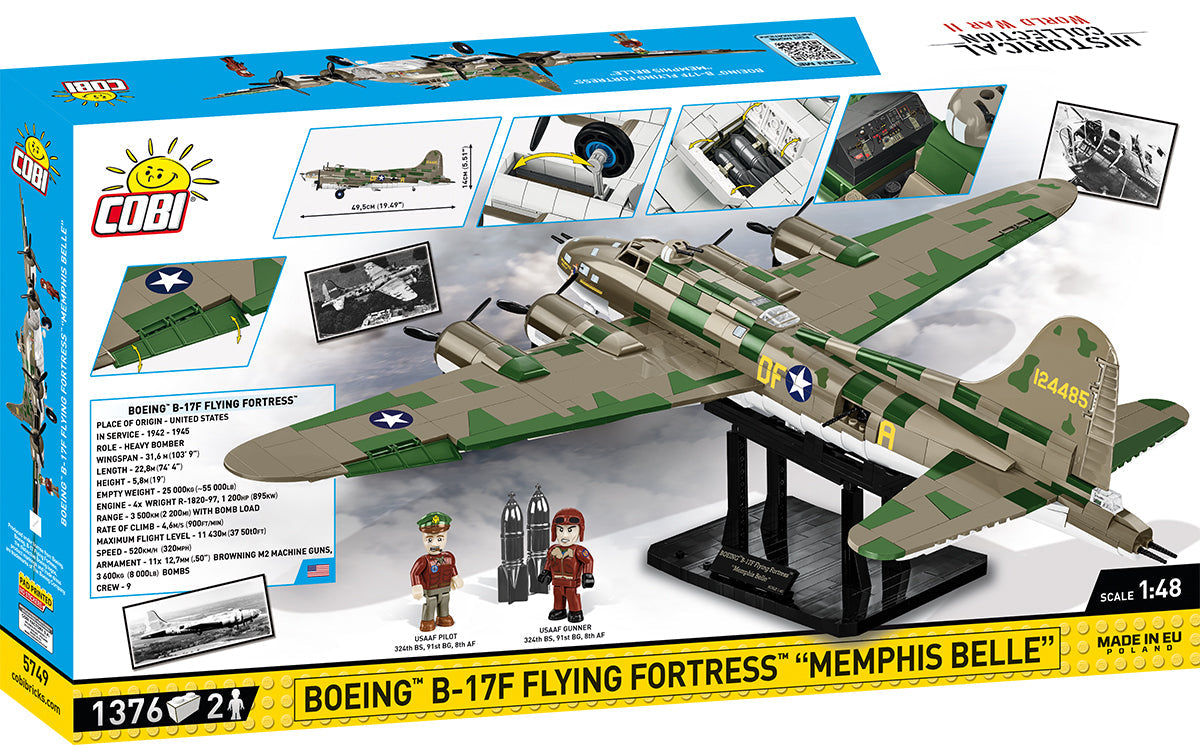 Cobi 5749 Boeing B-17F Flying Fortress “Memphis Belle”