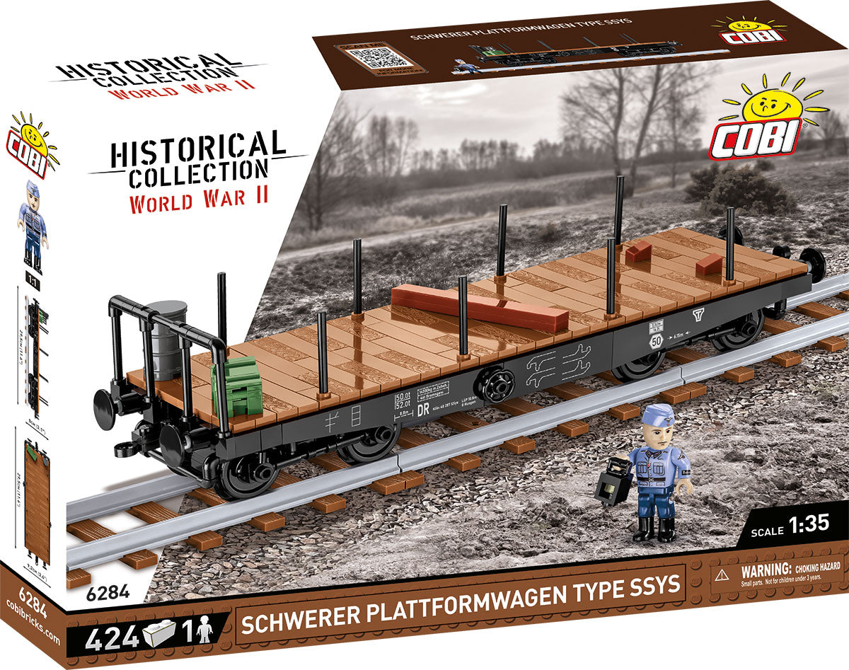 Cobi 6284 Deutsche Eisenbahn Schwerer Plattformwagen Typ SSY