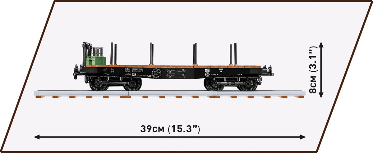 Cobi 6284 Deutsche Eisenbahn Schwerer Plattformwagen Typ SSY