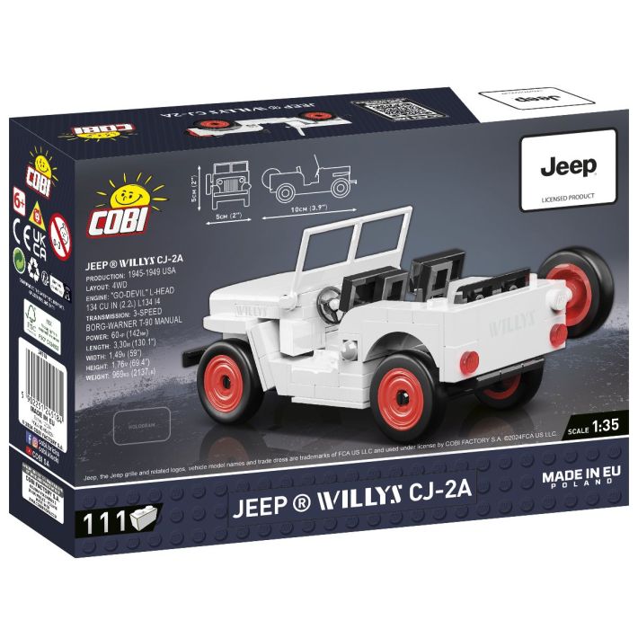 COBI 24518 JEEP WILLYS CJ-2A WHITE