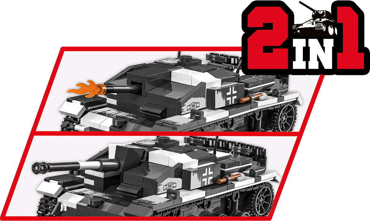 Cobi 2286 Assault Gun III Ausf.F Tanque de llama (2 en 1)
