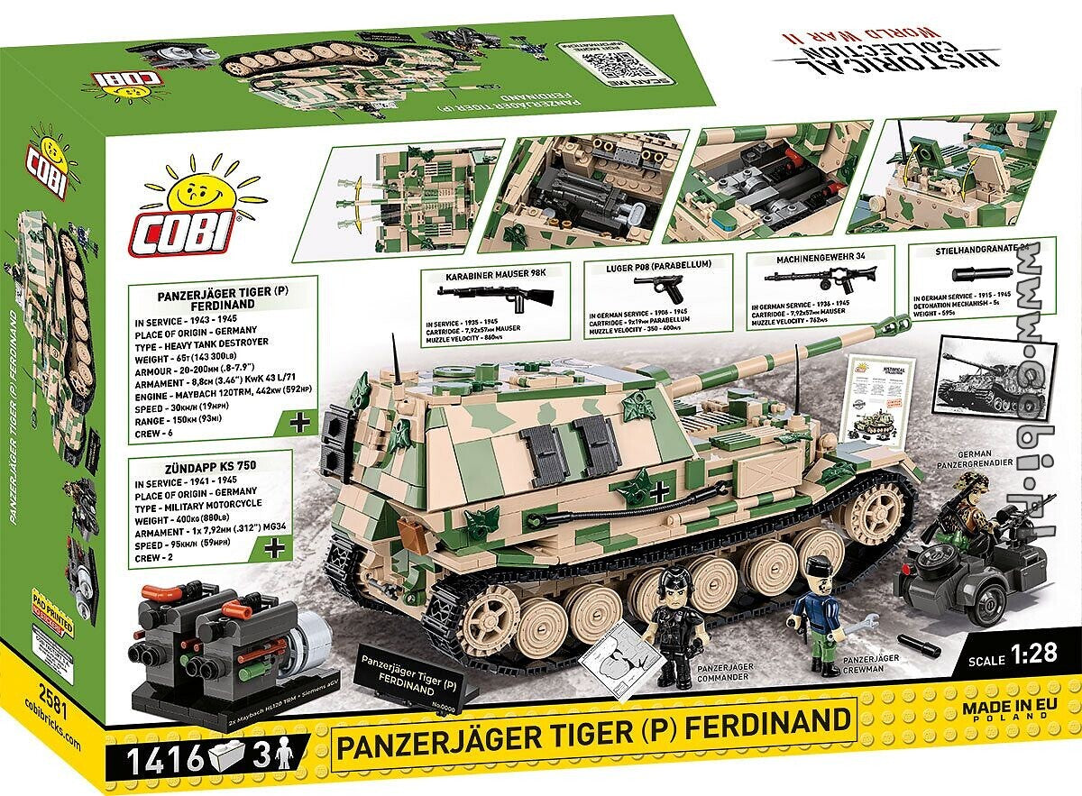 Cobi 2581 Panzerjäger Tiger (P) Ferdinand Limited Edition