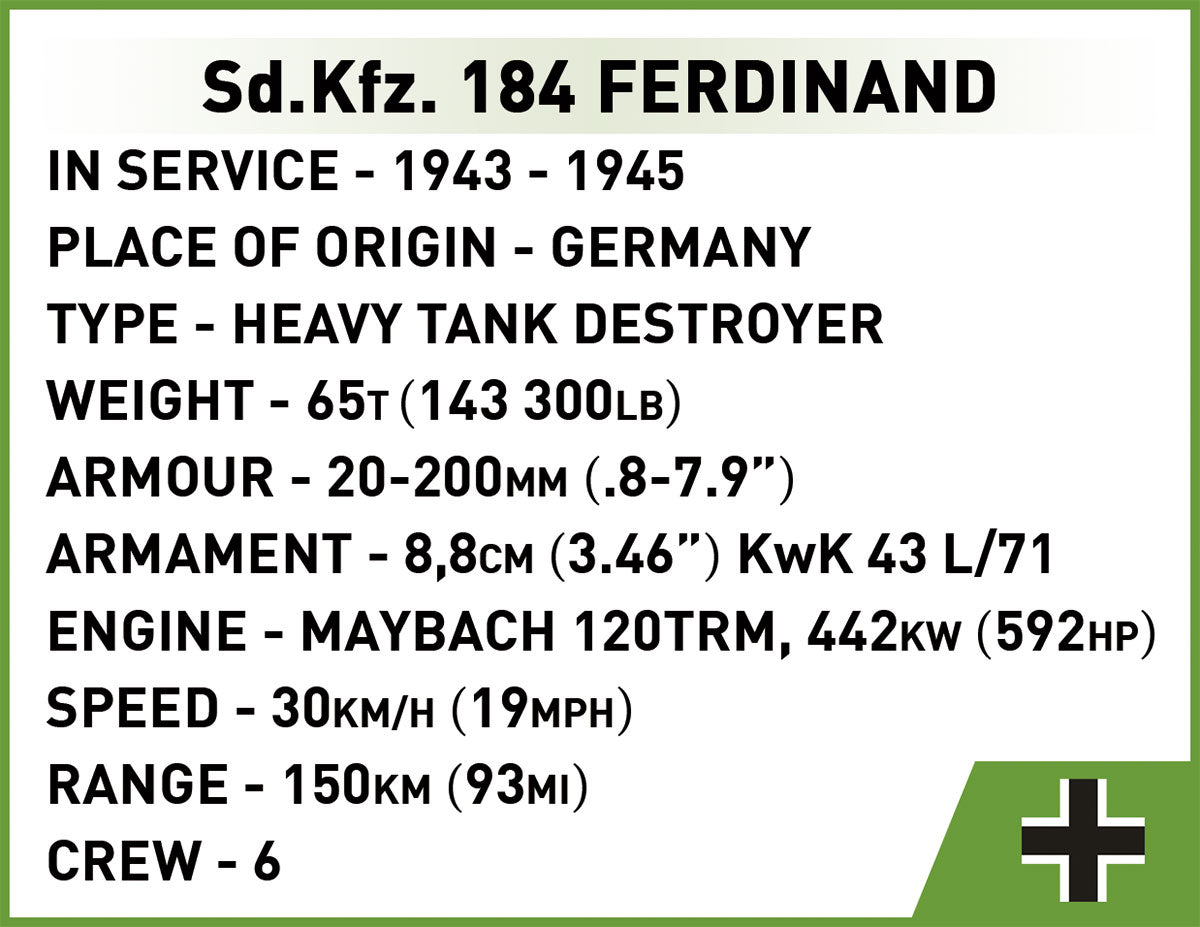 Cobi 2583 S.D.Kfz.184 Ferdinand
