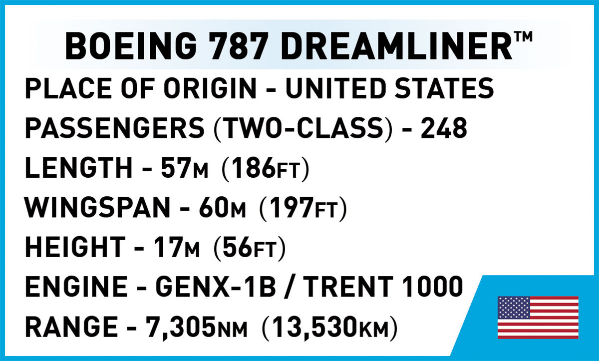 Cobi 26603 Boeing 787-8 Dreamliner