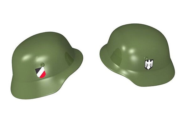 Cobi - Stahlhelm - Deutsch grün bedruckt