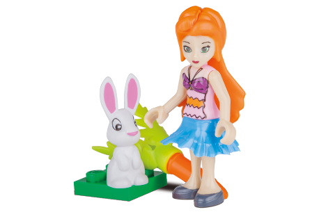 Cobi 1852 Tierpflegerin Figur mit Zubehör