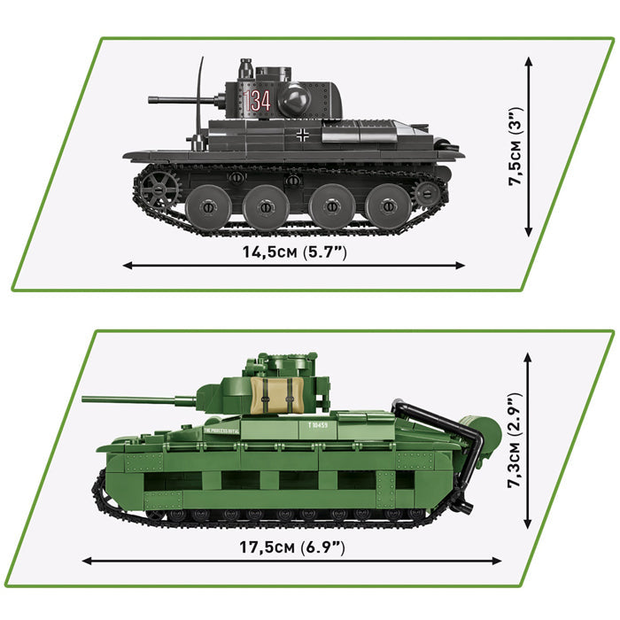 Cobi 2284 Battle of Arras (1940) Panzer 38(t) & Matilda II