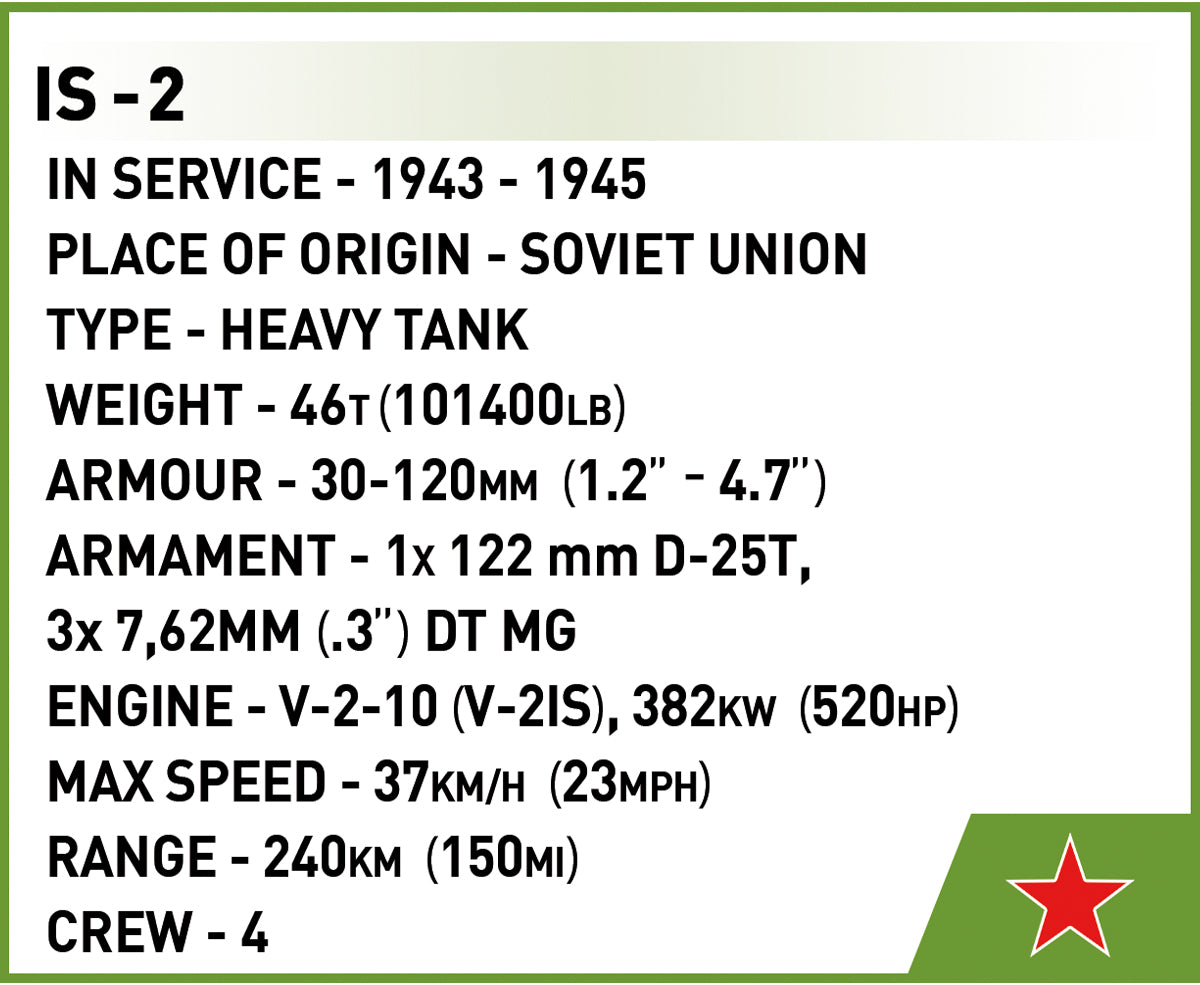 Cobi 2578 IS-2 3in1