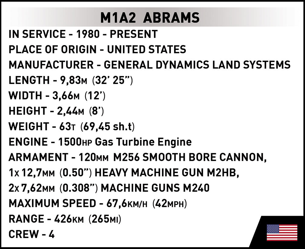 Cobi 2622 M1A2 Abrams