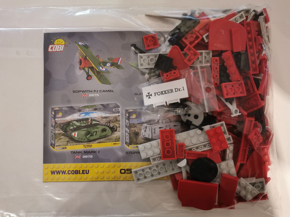 Cobi 2974 Fokker Dr.I Red Baron gebraucht