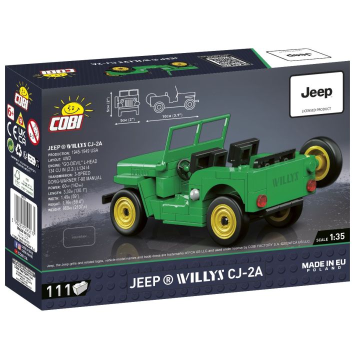 COBI 24517 JEEP WILLYS CJ-2A GREEN