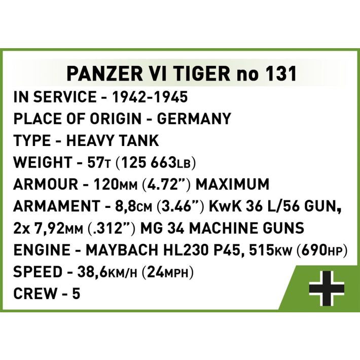 COBI 3123 TIGER I NO 131