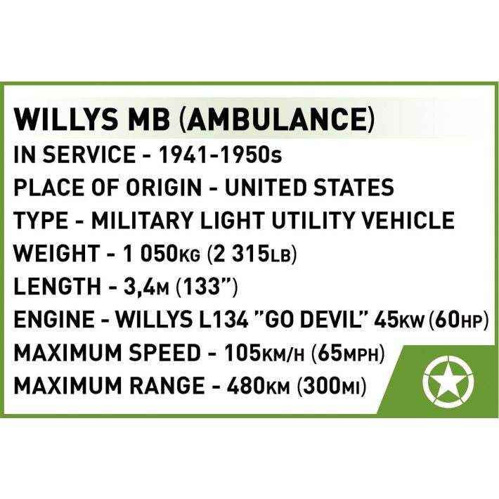 COBI 2295 Medical Willys MB