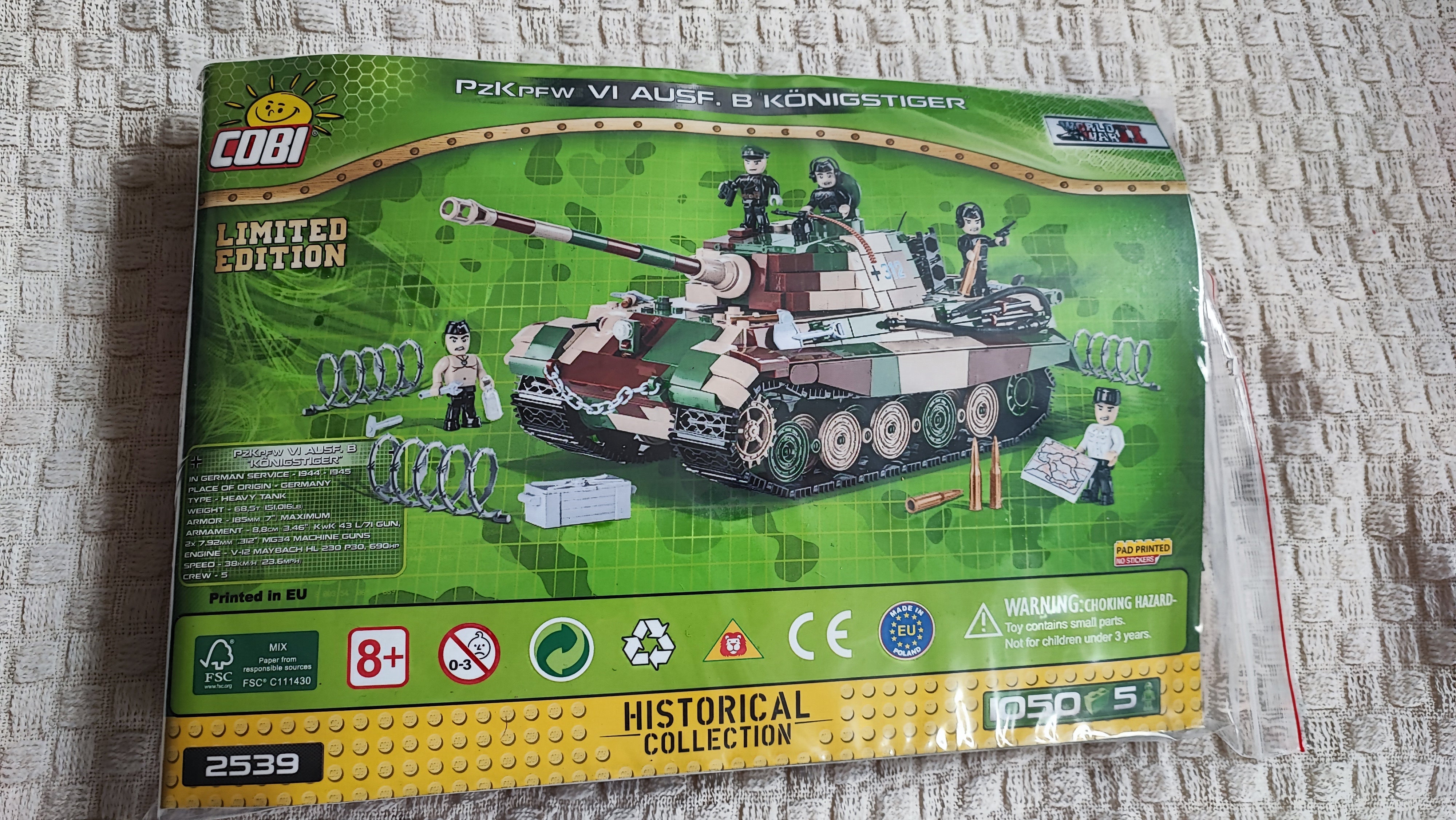 Cobi 2537 PzKpfw VI Tiger Ausf.E - Edición Limitada de ocasión