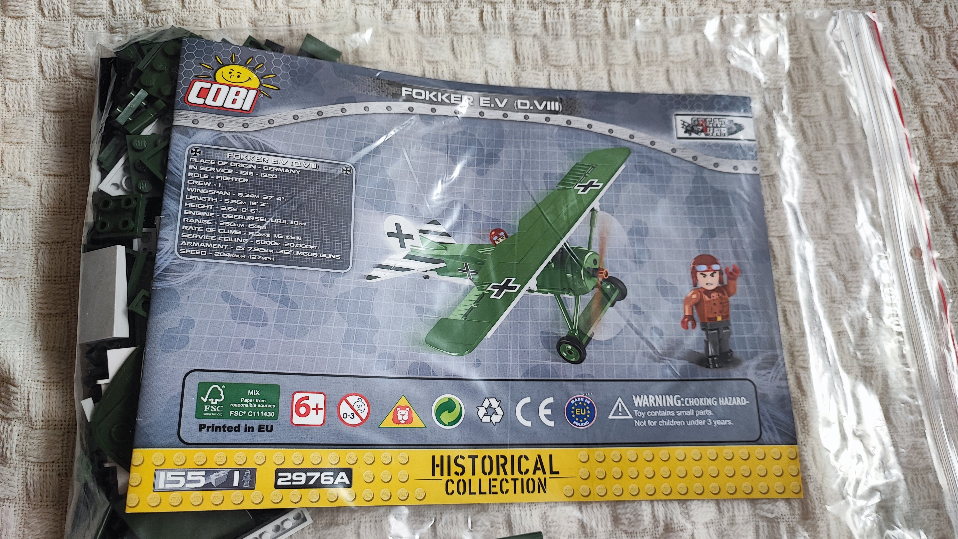 Cobi 2976A Fokker E.V (D.VIII) gebraucht