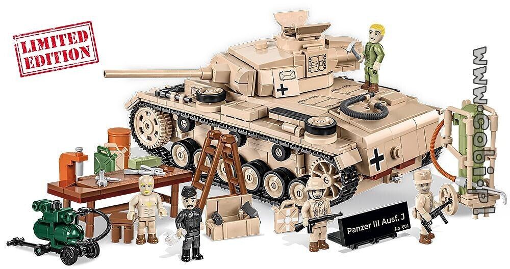 Cobi 2561 Panzer III Ausf.J &amp; Field Workshop Edición Limitada