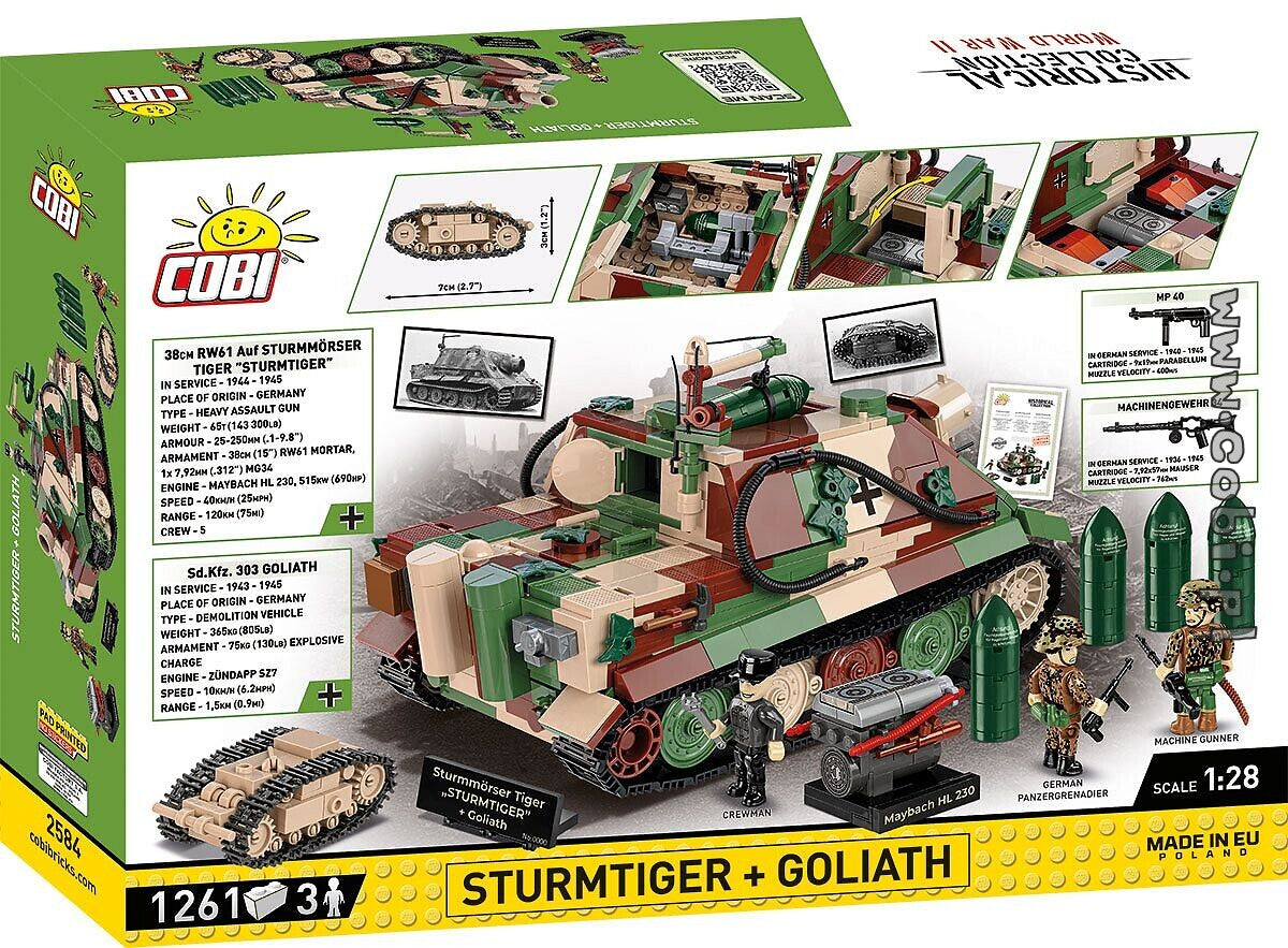 Cobi 2584 Sturmtiger + Goliath - Limited Edition