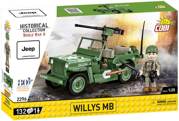 Cobi 2296 WILLYS MB & M2 Gun