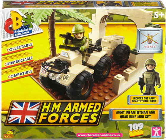 CB 03854 Army Infantryman and Quad Bike mini Set