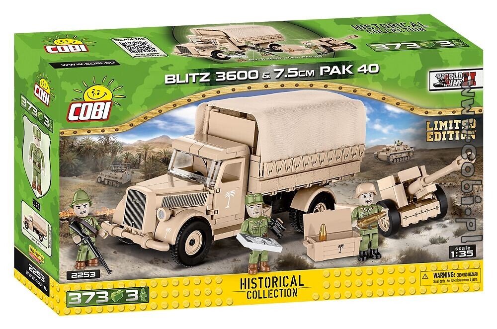 Cobi 2253 Blitz 3600 y 7,5 cm Pak 40 – Edición limitada