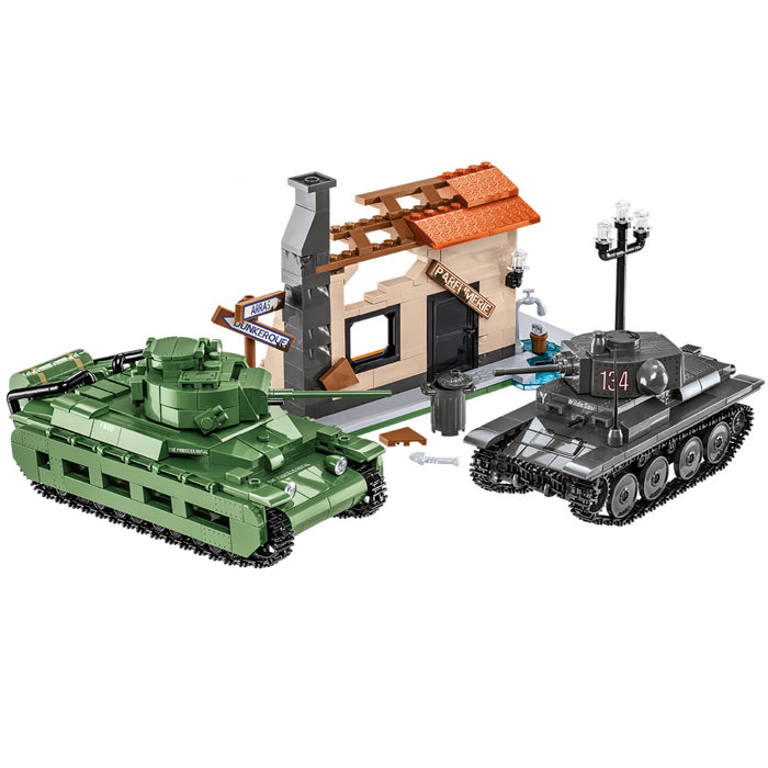 Cobi 2284 Batalla de Arras (1940) Panzer 38(t) y Matilda II