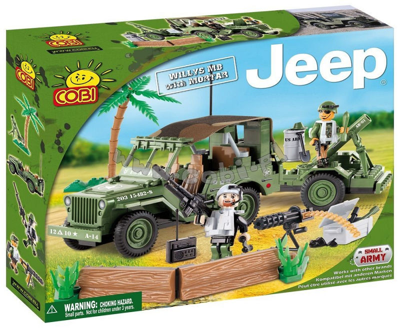 Cobi 24200 Willys MB with Mortar