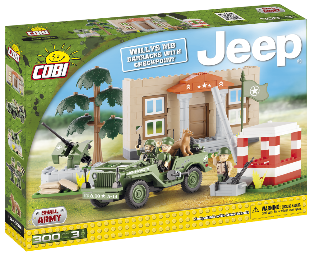 Cobi 24302 Willys MB Barracks with Checkpoint