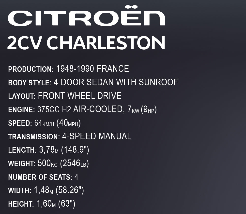 Cobi 24340 Citroen 2CV Charlston Executive Edition