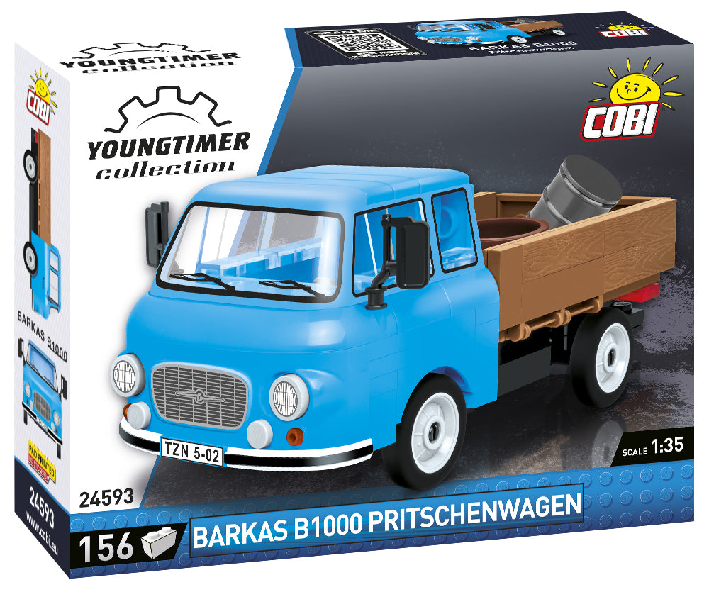 Camión plataforma Cobi 24593 Barkas B1000