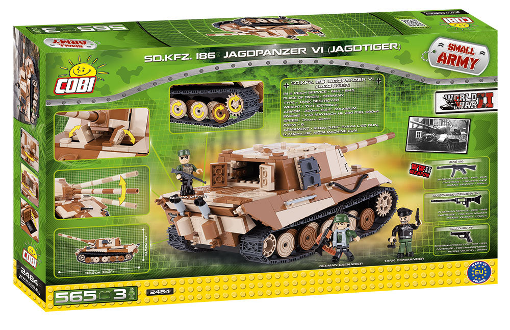 Cobi 2484 Sd.Kfz 186 Jagdpanzer VI (Jagdtiger) (1/2016)