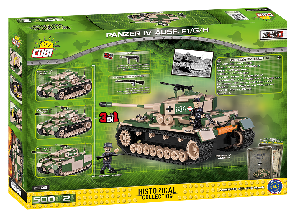 Cobi 2508 Panzer IV Ausf. F1/G/H (1/2018)