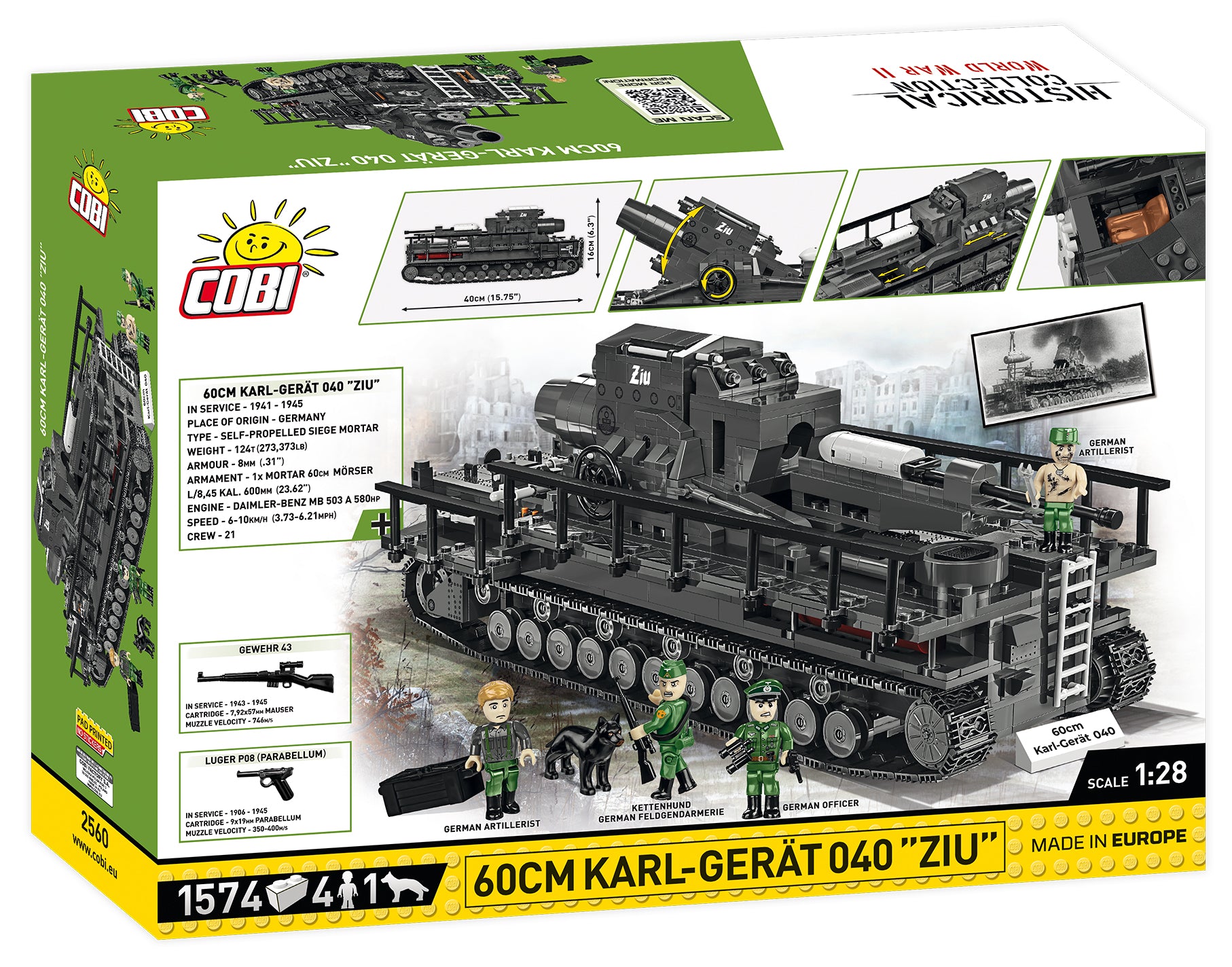 Cobi 2560 60CM Karl-Gerat 040 "ZIU"(B-WARE)