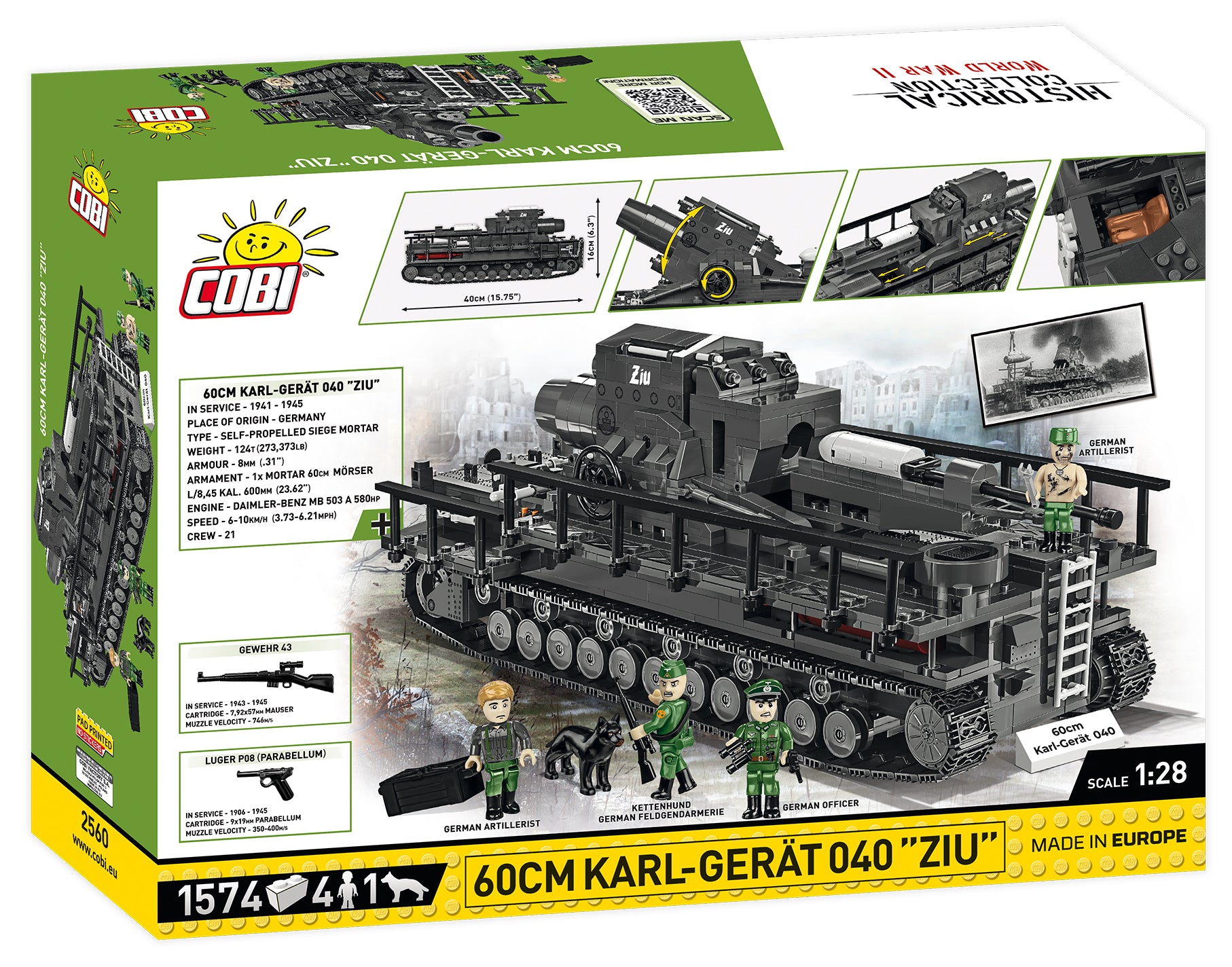 Cobi 2560 60CM Karl-Gerat 040 "ZIU" (STOCK B)