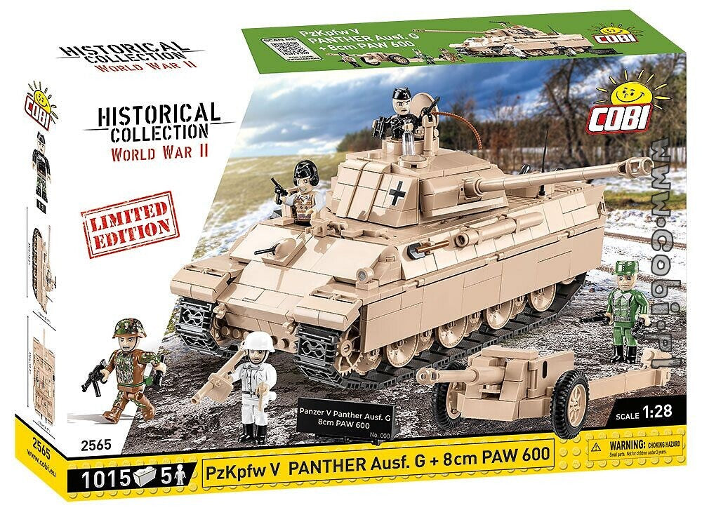 Cobi 2565 PzKpfw V Panther Ausf. G + 8 cm PAW 600 Limited Edition
