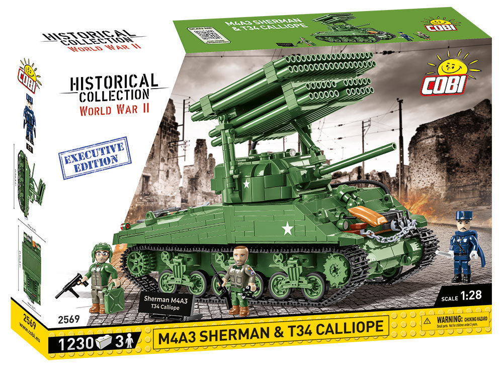 Cobi 2569 M4A3 Sherman & T34 Calliope Executive Edition