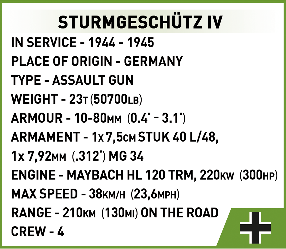 Cobi 2576 Sturmgeschütz IV