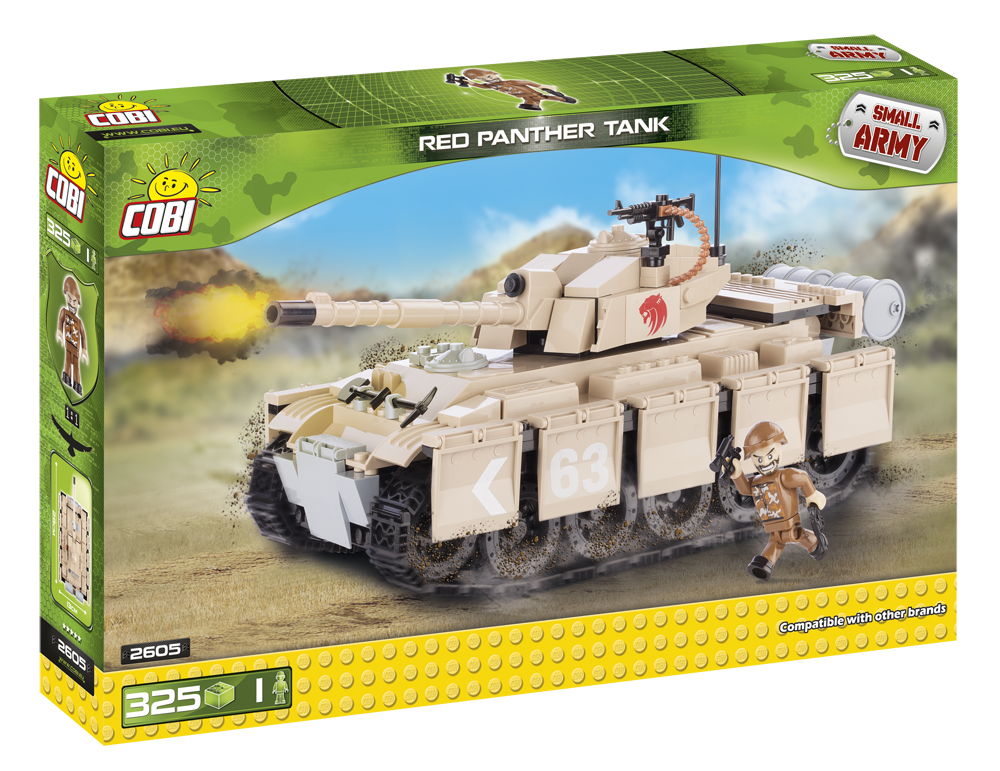Cobi 2605 Red Panther Tank